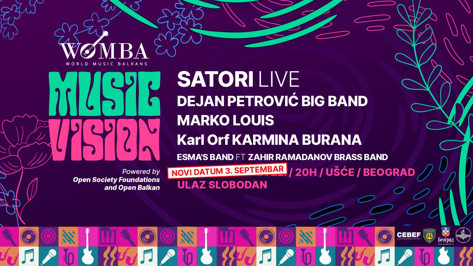 Veliki koncert „Muzička vizija Balkana“ pomeren zbog kiše