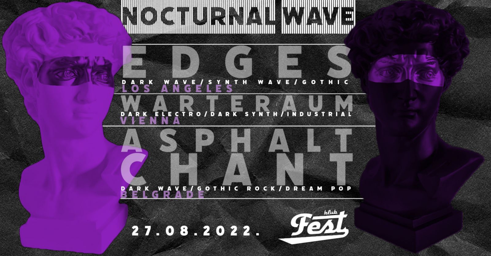 Koncert NOCTURNAL WAVES će se ove godine održati u klubu Fest!