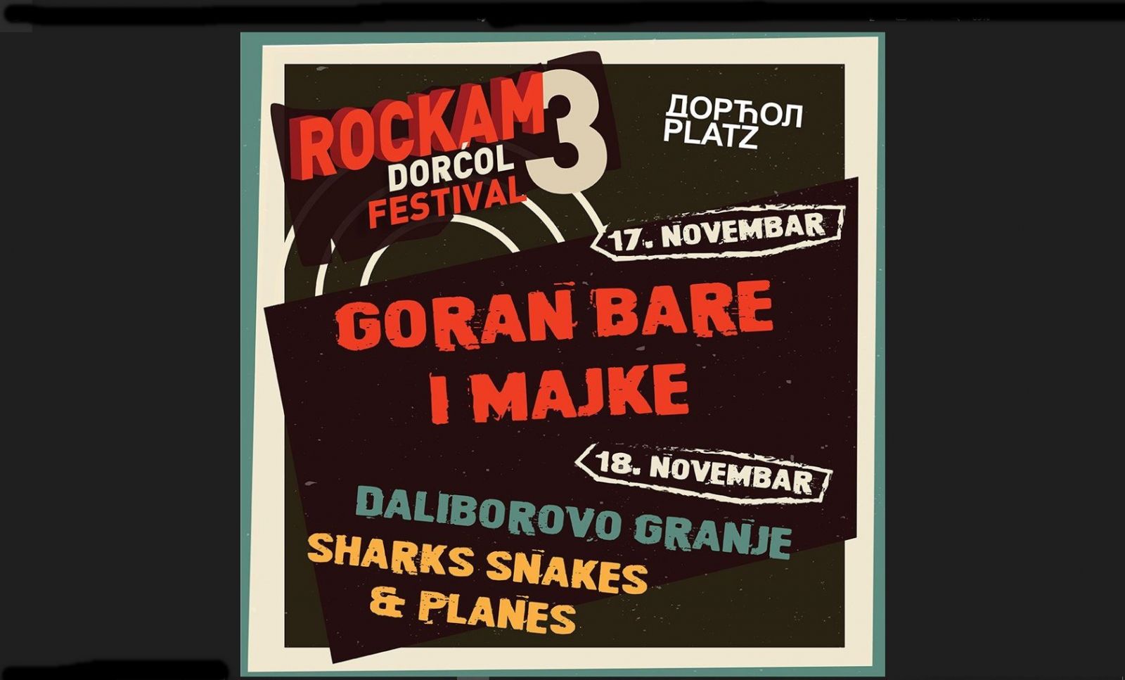 ROCKAM DORĆOL festival na Dorćol Platzu