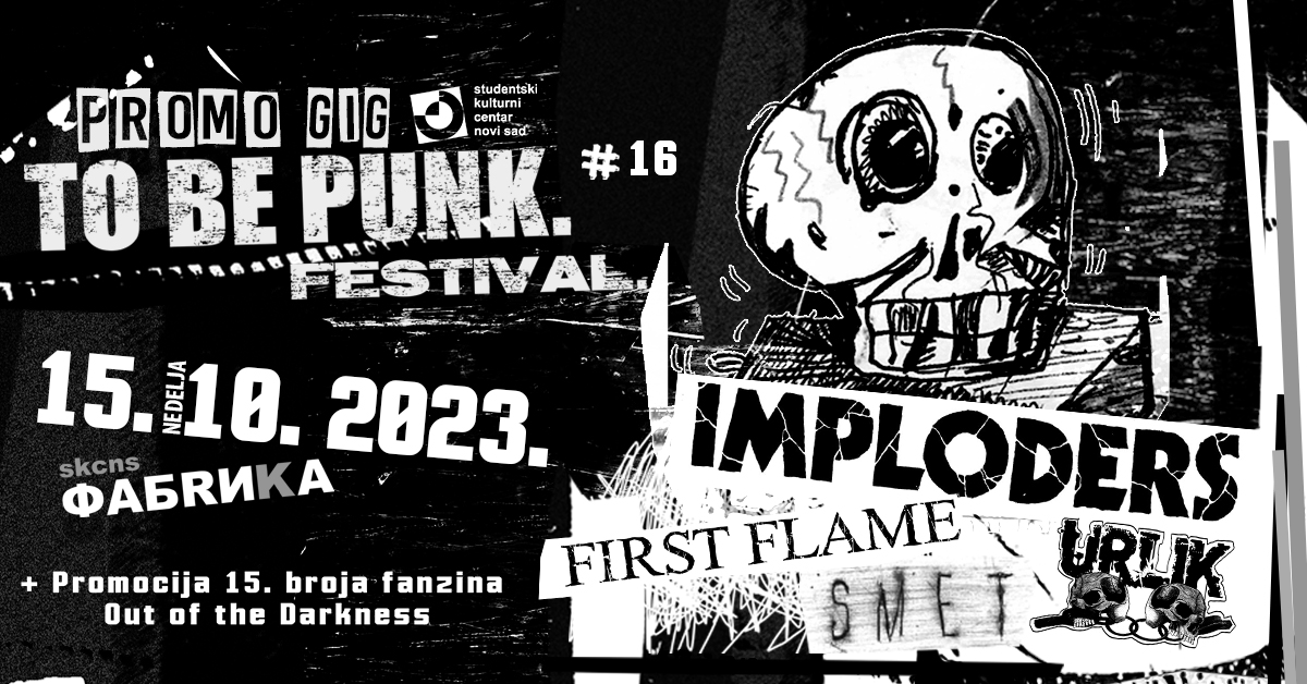 Imploders, Smet, Urlik i First Flame // 15. oktobar // SKCNS Fabrika