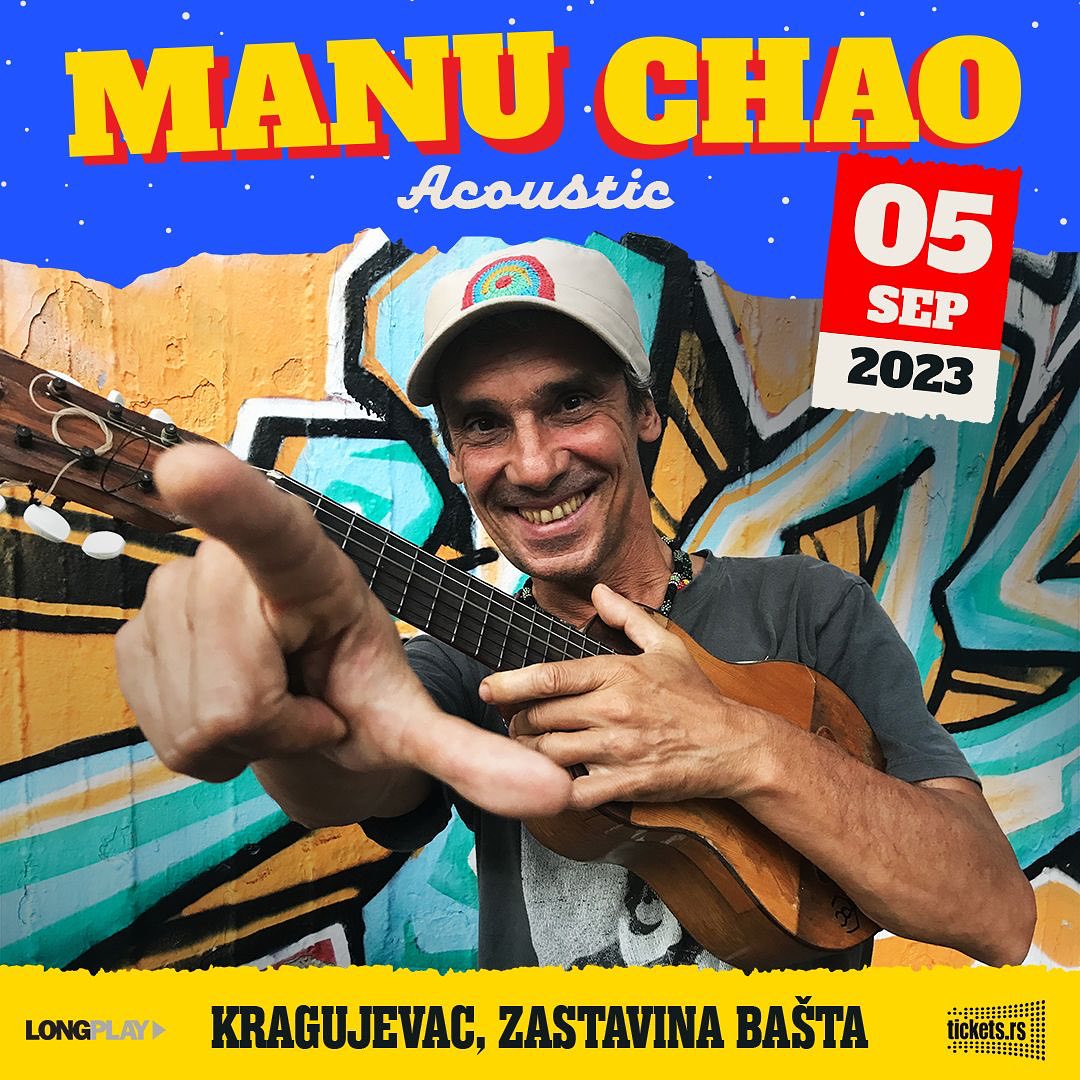 Manu Chao početkom septembra u Kragujevcu!