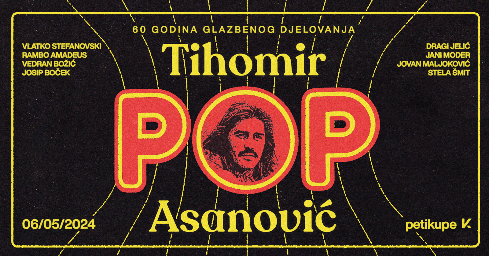 Tihomir Pop Asanović slavi 60 godina djelovanja s vrhunskim gostima u Petom Kupeu!